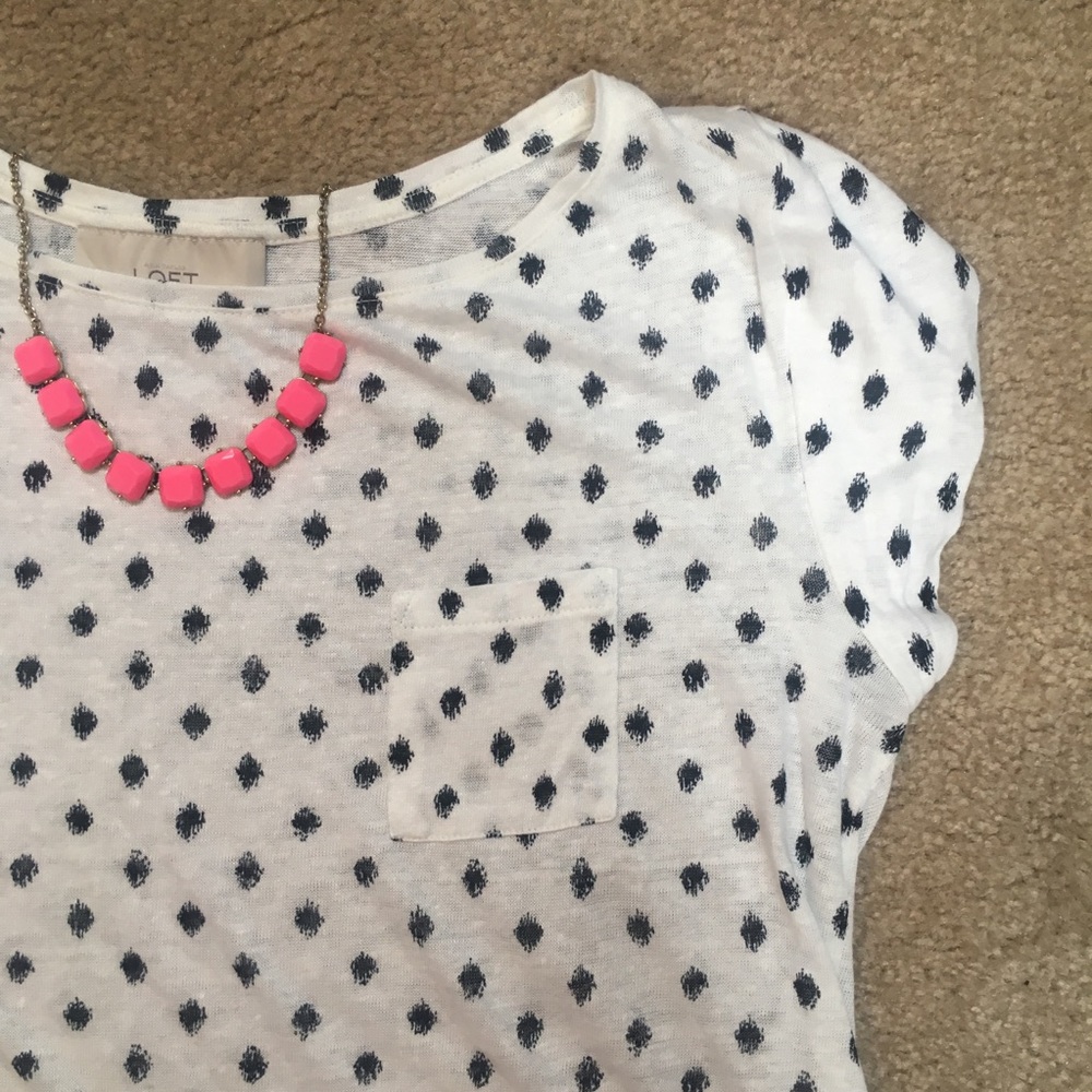 Loft polka dot top